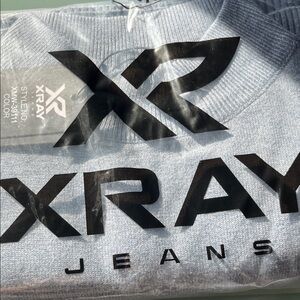 Xray Jeans men’s mock Light Gray Sweater long sleevesize M. Brand new with tags.